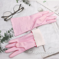 Rosa Geschirrspülküchenreinigung Haushaltsmischhandschuhe